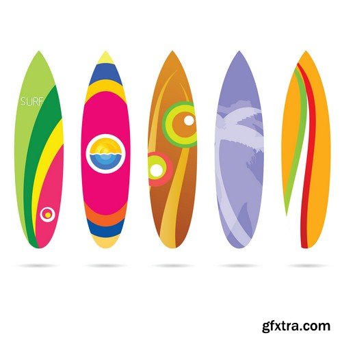 Surf board design - 7 EPS