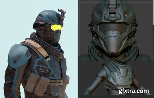 Gumroad - Mesh Fusion Helmet Concepting (Dmitriy Rabochiy)