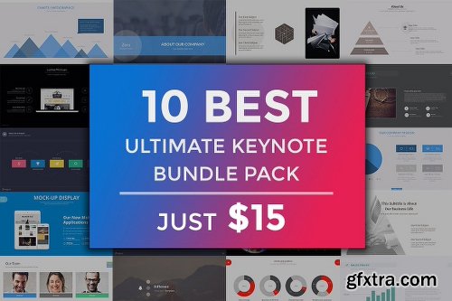 CreativeMarket 10 Keynote Bundle 1217983