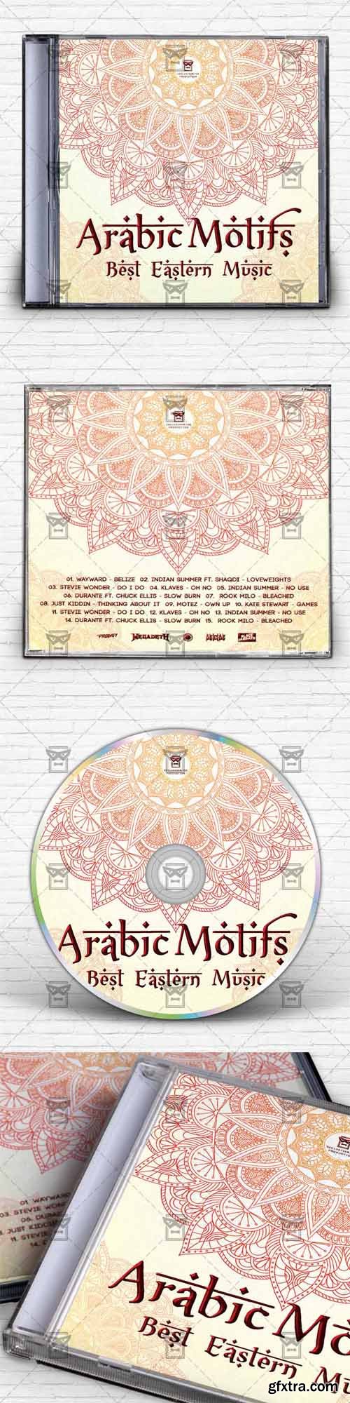 Arabic Motifs - Mixtape Album CD Cover Template