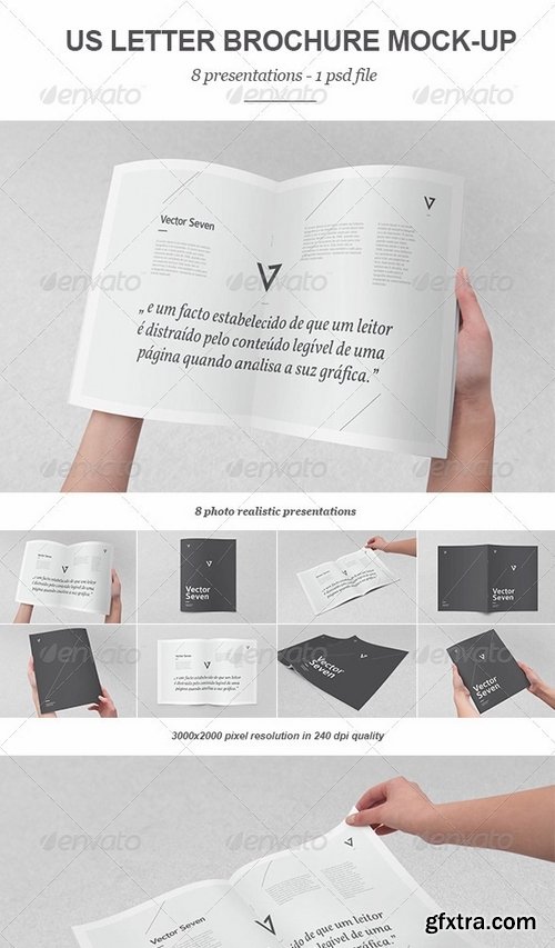 GraphicRiver - US Letter Brochure Mock-up 3457163