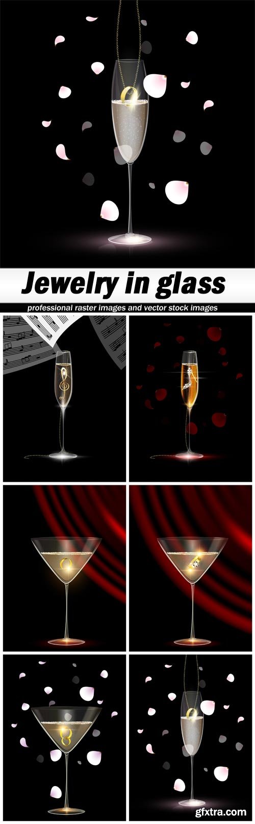 Jewelry in glass - 6 EPS