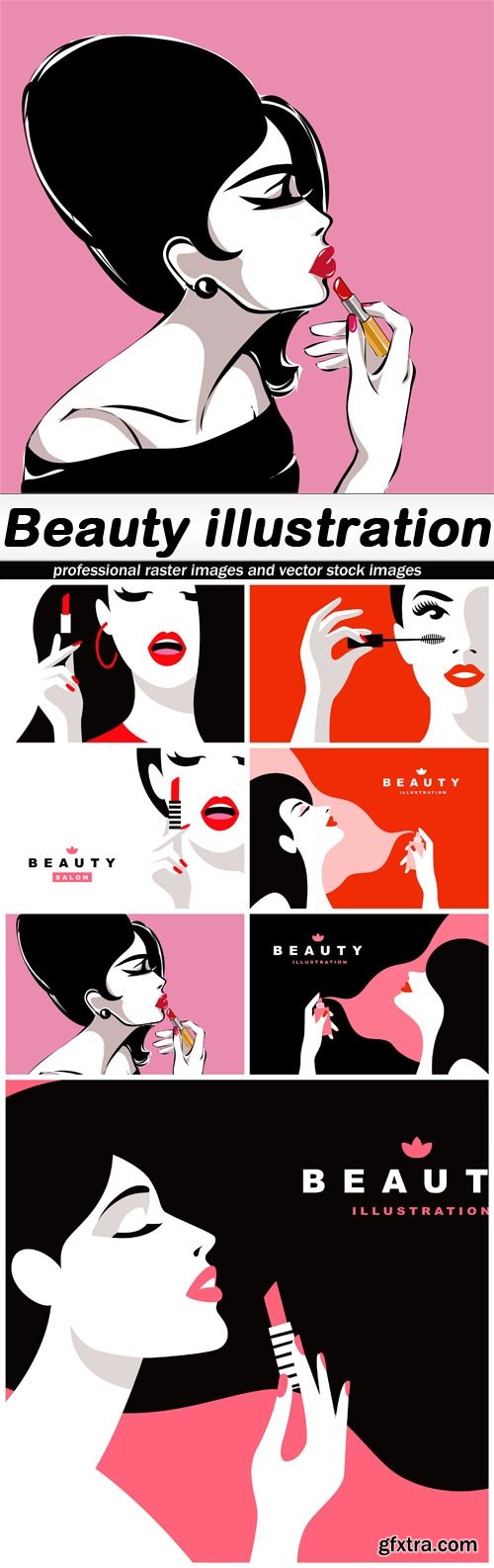 Beauty illustration - 7 EPS