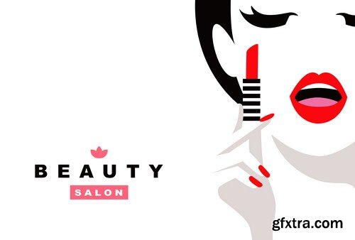 Beauty illustration - 7 EPS