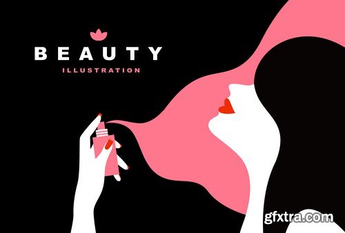 Beauty illustration - 7 EPS