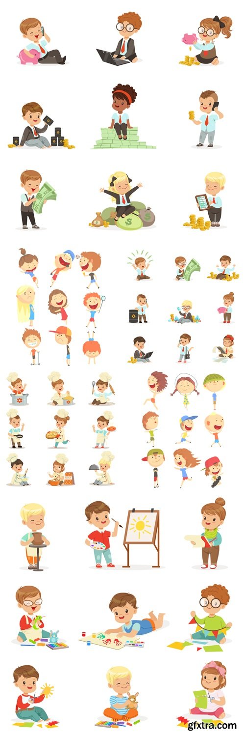 Kids Icons Vector