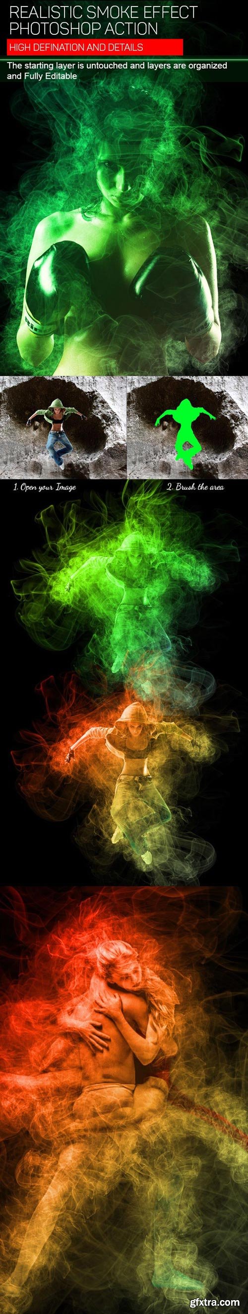 GraphicRiver - Realistic Smoke Photoshop Action - 19540050