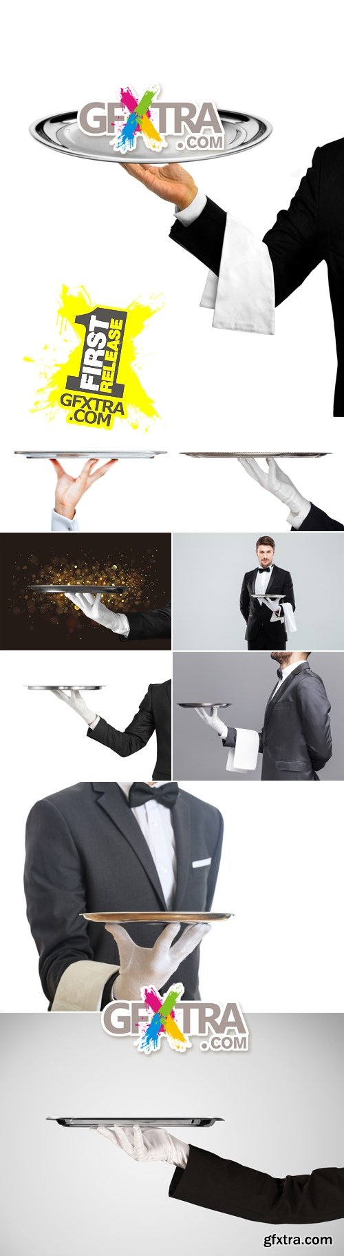 Stock Photo - Waiter with Tray