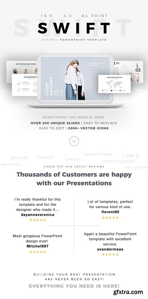 GraphicRiver - Swift Minimal PowerPoint Template Builder - 19432778