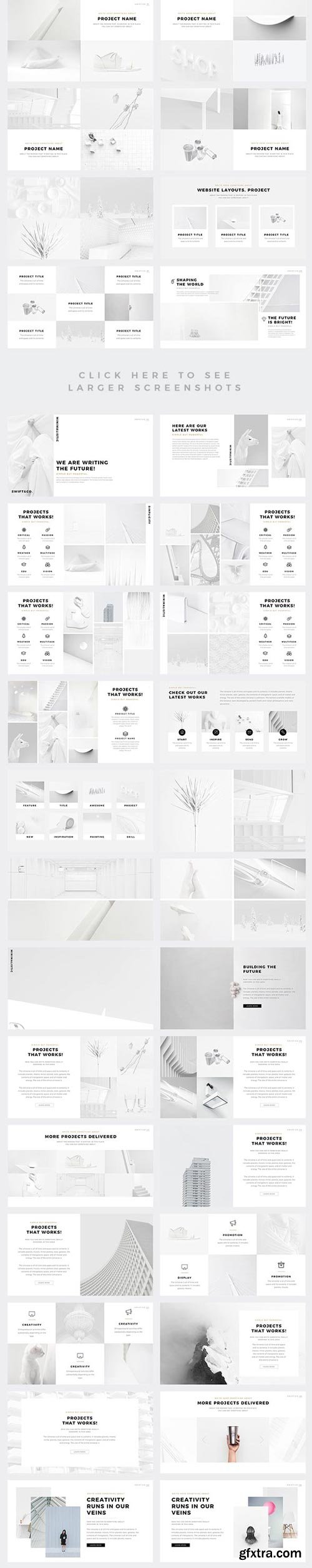 GraphicRiver - Swift Minimal PowerPoint Template Builder - 19432778