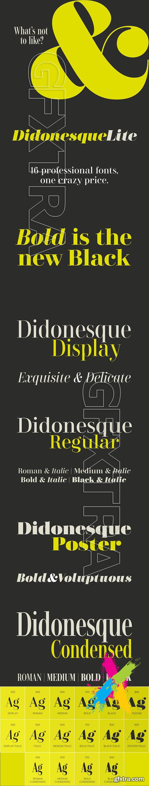 CM - Didonesque Lite - 16-font family 1311298