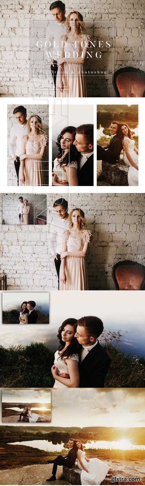 CM - Gold Film Toned Wedding Presets 1310385