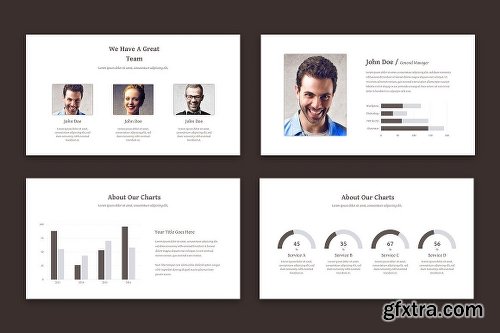 CreativeMarket Simple Design Powerpoint Template 1217863