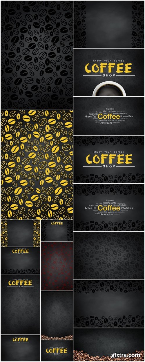 Coffee illustration abstract and background 18X JPEG