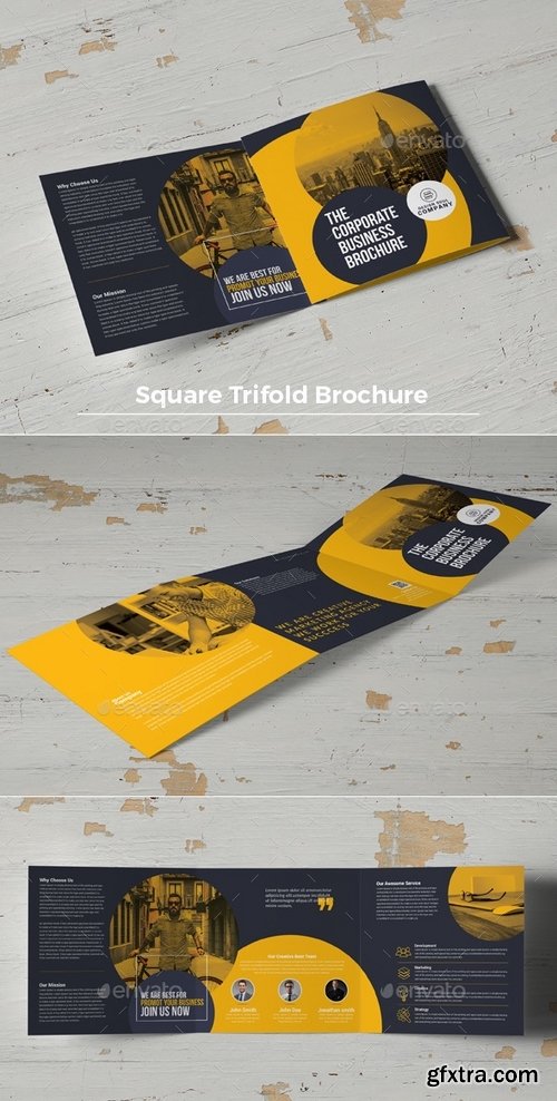 GraphicRiver - Square Trifold Brochure 19512421