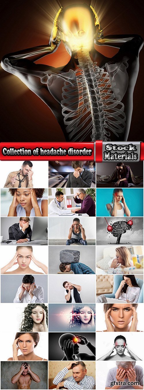 Collection of headache disorder of body disease 25 HQ Jpeg