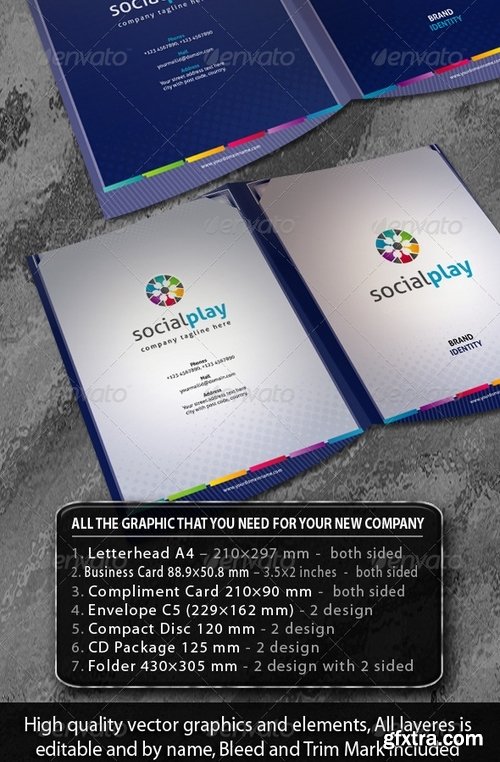 GraphicRiver - Social Play Corporate ID Pack + Logo 2600788