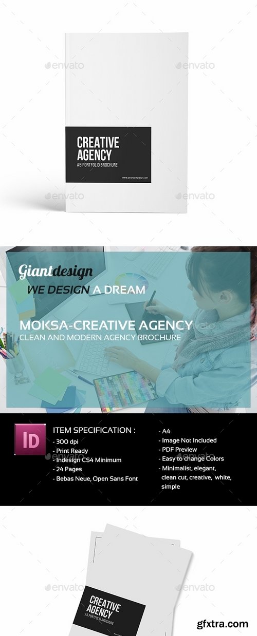 GraphicRiver - Creative Agency - A4 Portfolio Brochure 19529923