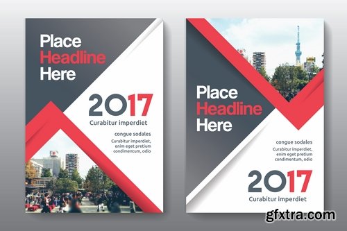 Collection of brochure cover template for advertising banner invitation flyer 9-25 EPS