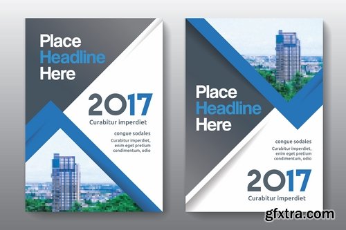 Collection of brochure cover template for advertising banner invitation flyer 9-25 EPS