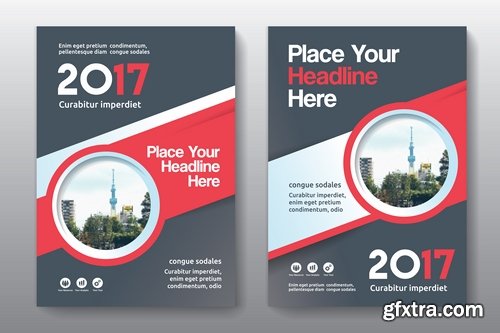 Collection of brochure cover template for advertising banner invitation flyer 9-25 EPS