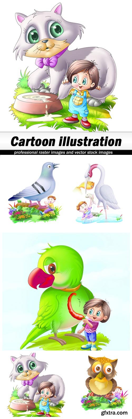 Cartoon illustration - 5 UHQ JPEG