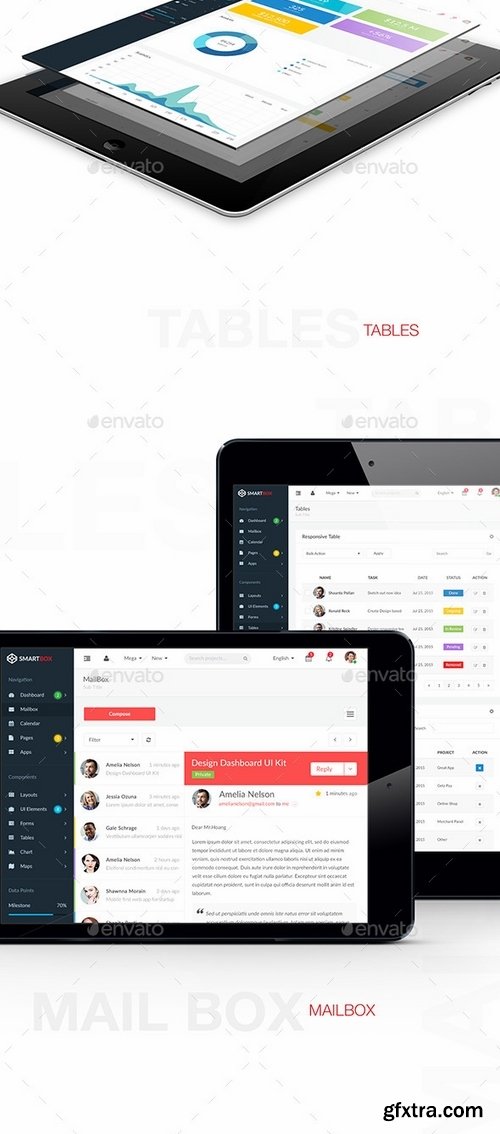 GraphicRiver - SmartBox – Admin Dashboard UI 13836237