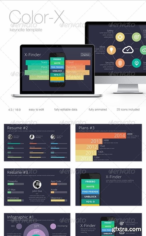 GraphicRiver - Color-X Keynote Template 8365792