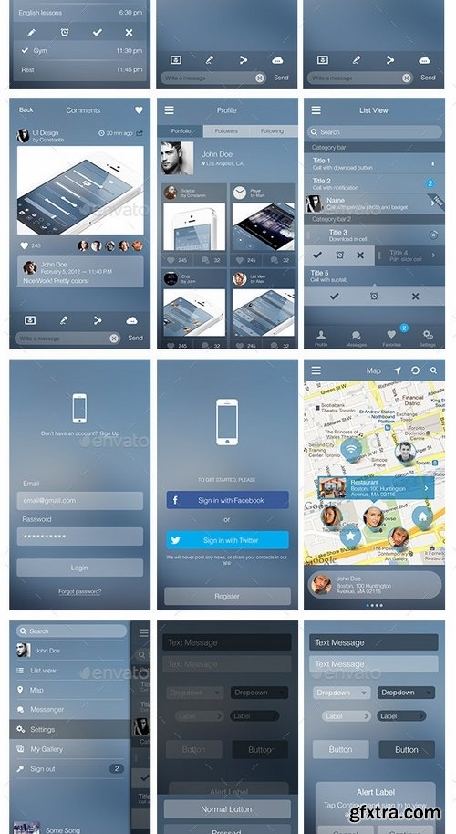 GraphicRiver - Flat UI Set Vol 3 360693