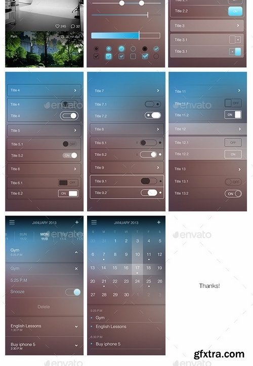 GraphicRiver - Flat UI Set Vol 4 6208464