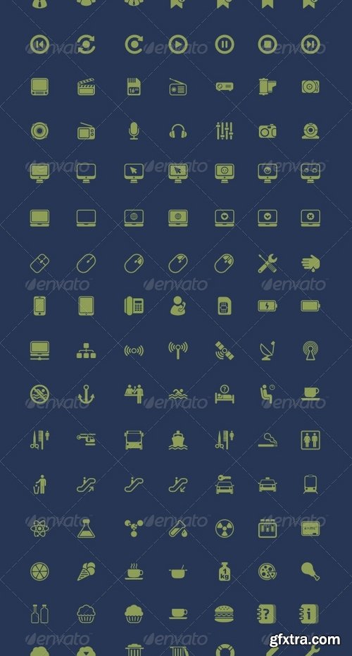 GraphicRiver - 500 Vector Icons + Icon Generator 2405037