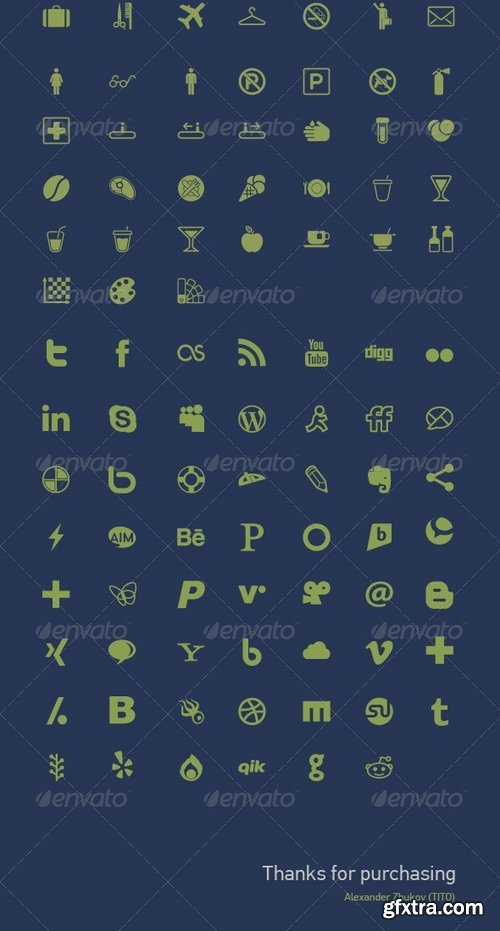 GraphicRiver - 500 Vector Icons + Icon Generator 2405037