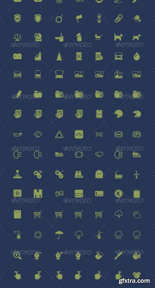 GraphicRiver - 500 Vector Icons + Icon Generator 2405037