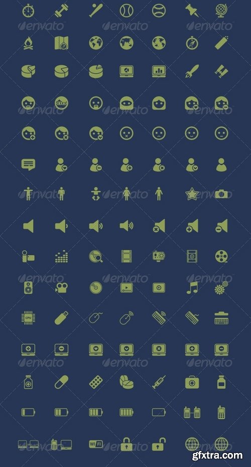 GraphicRiver - 500 Vector Icons + Icon Generator 2405037