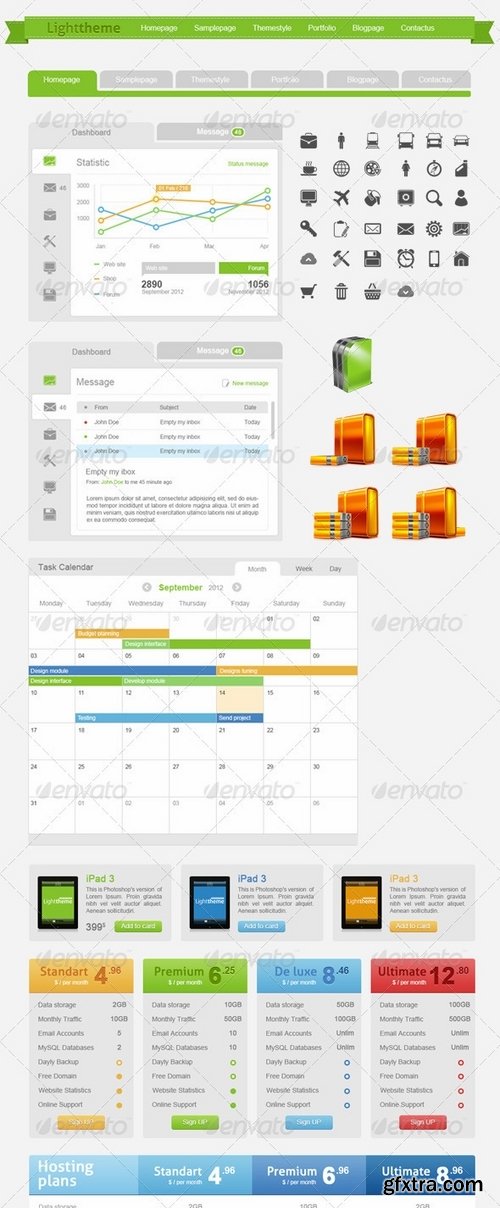 GraphicRiver - Light Theme Big Pack Web Constructor 10 2750619