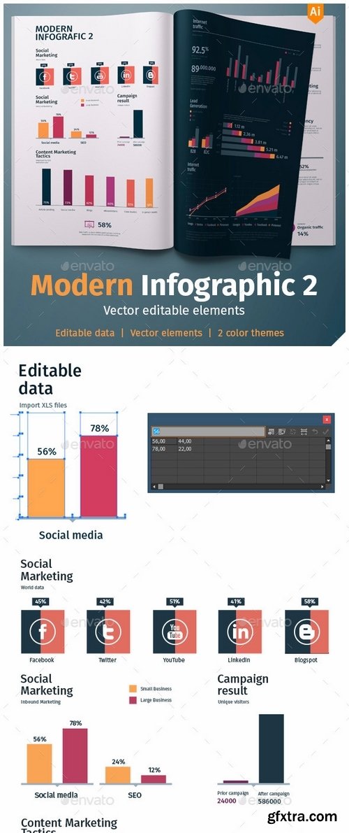 GraphicRiver - Modern infographics 2 12190457