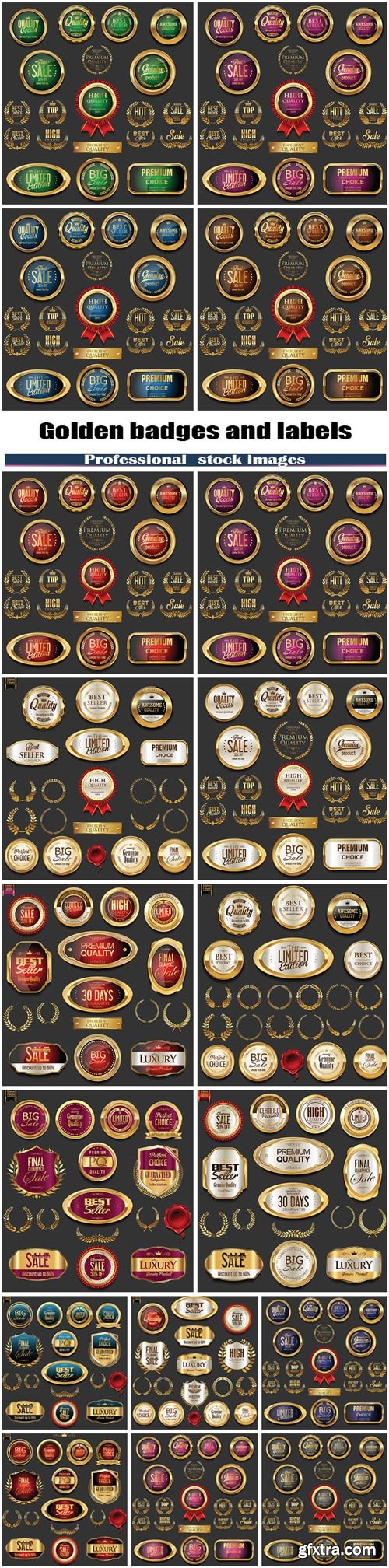 Golden badges and labels #2