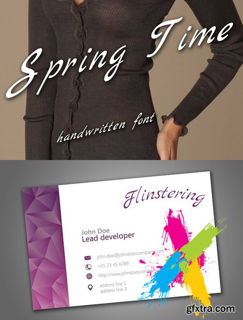 CM - Written font family Spring Time 1311831