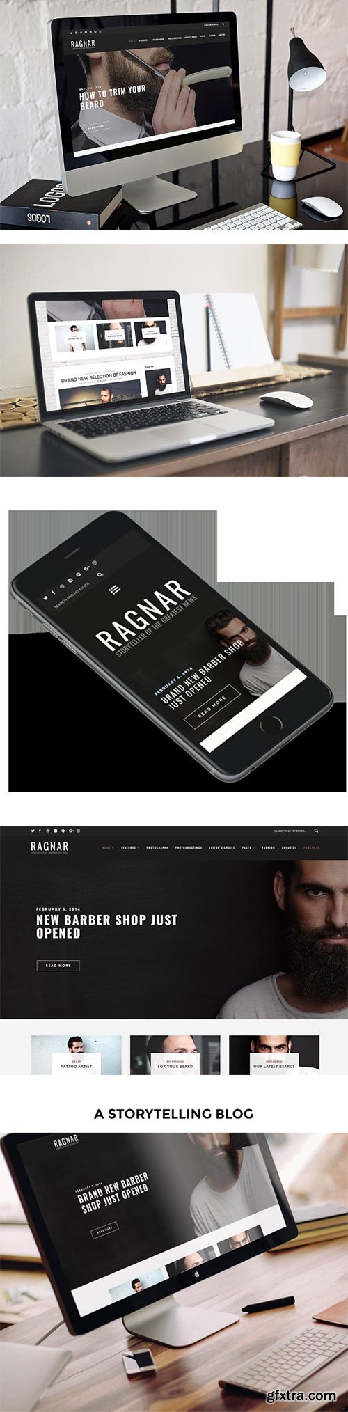 CreativeMarket - Ragnar - WordPress Blog Theme 1293315