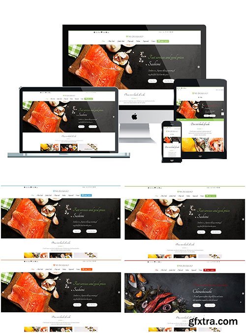 CreativeMarket - WS DESUSHI v1.0 - Sushi Wordpress Themes 1303726