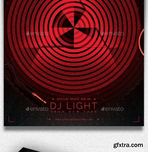 GraphicRiver - Music is Light Flyer Template 19556367