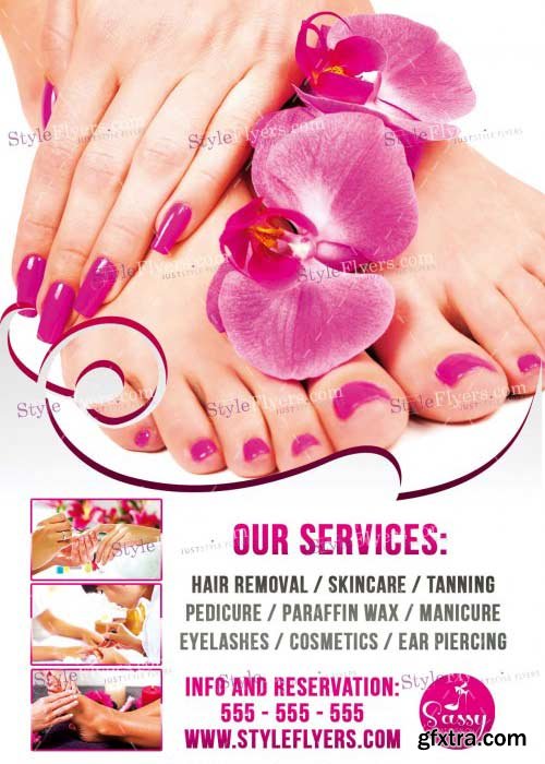 Nail Salon V9 PSD Flyer Template