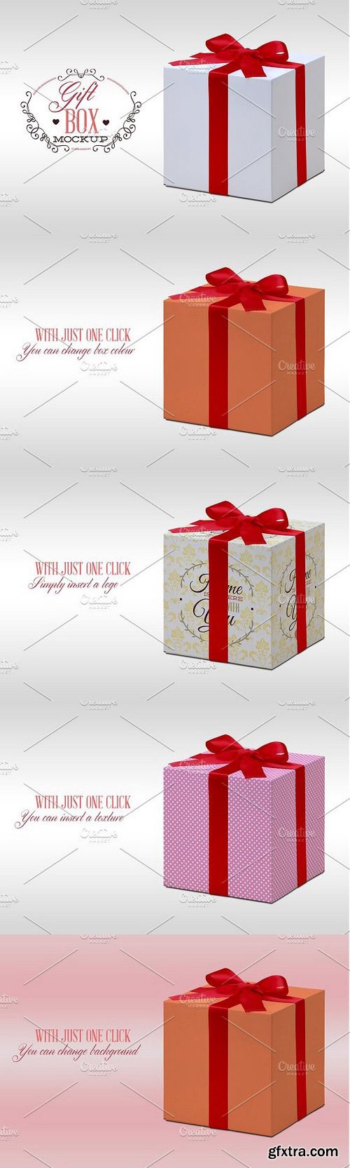 CM - Photorealistic Gift Box Mockup 140828