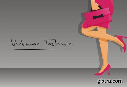 Woman Fashion logo - 7 EPS