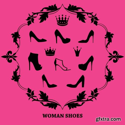 Shoe store logo - 5 EPS