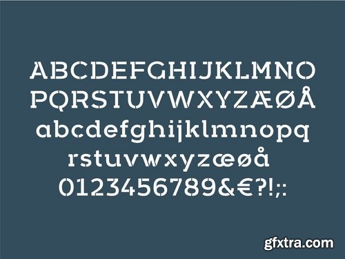 Arkibal Stencil Serif