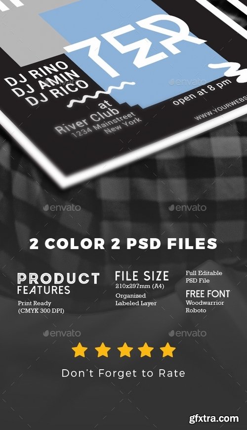 GraphicRiver - Minimal Hipster Party Flyer 19527453