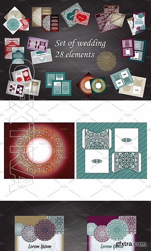 CM - Set of wedding 28 elements 1252696