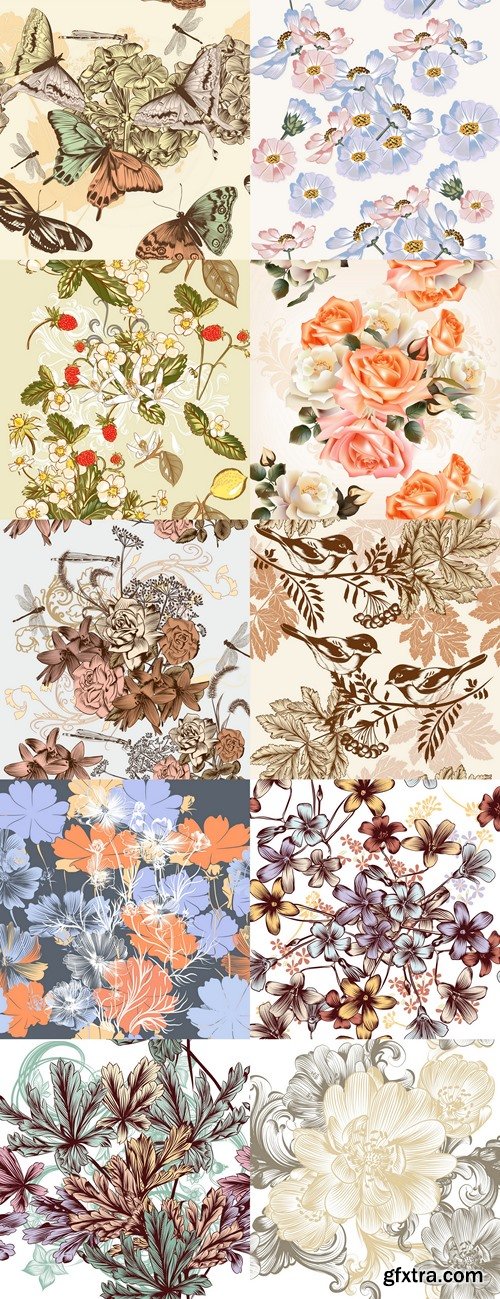 Floral pattern design Premium Vector