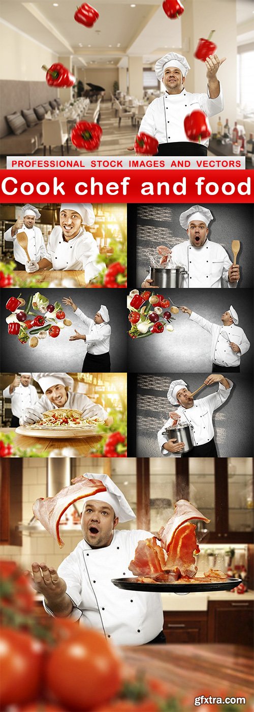 Cook chef and food - 8 UHQ JPEG